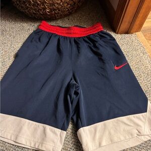 Nike Kids Navy and Red Sports Shorts